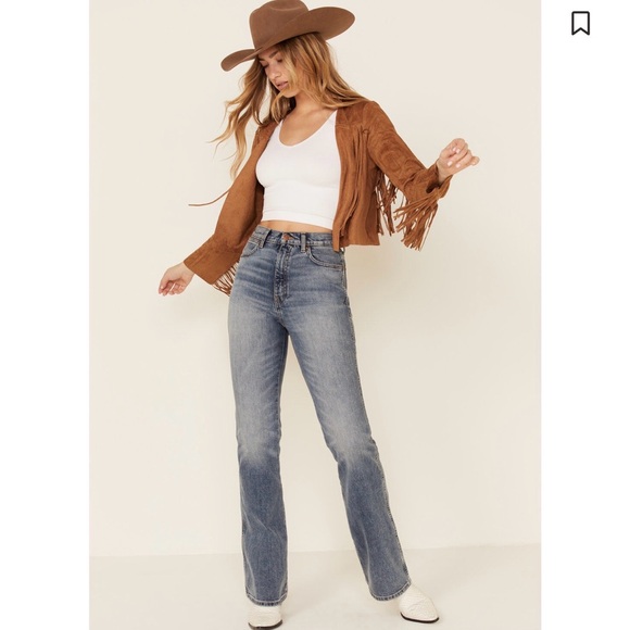 VOCAL WOMEN'S FAUX SUEDE WESTERN FRINGE JACKET small - Picture 2 of 16